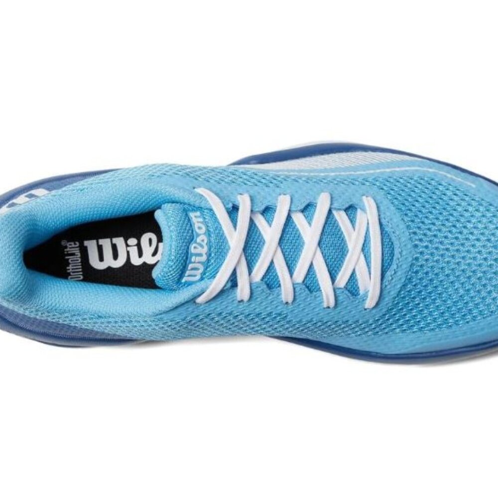 Wilson Women's White Blue Rush Pro Lite OrthoLite Tennis Shoes Size 8 - Picture 3 of 12